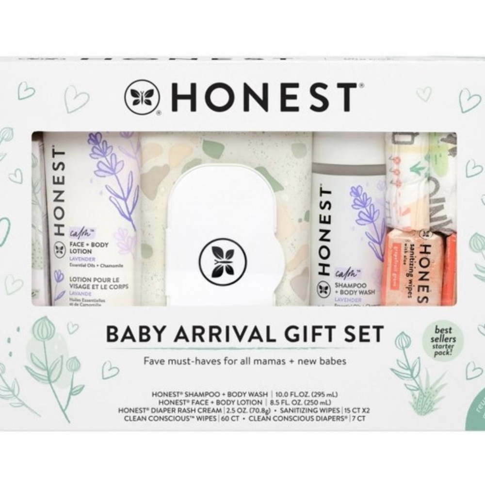 Honest Company Baby Arrival Gift Set Lavender NIB Sealed